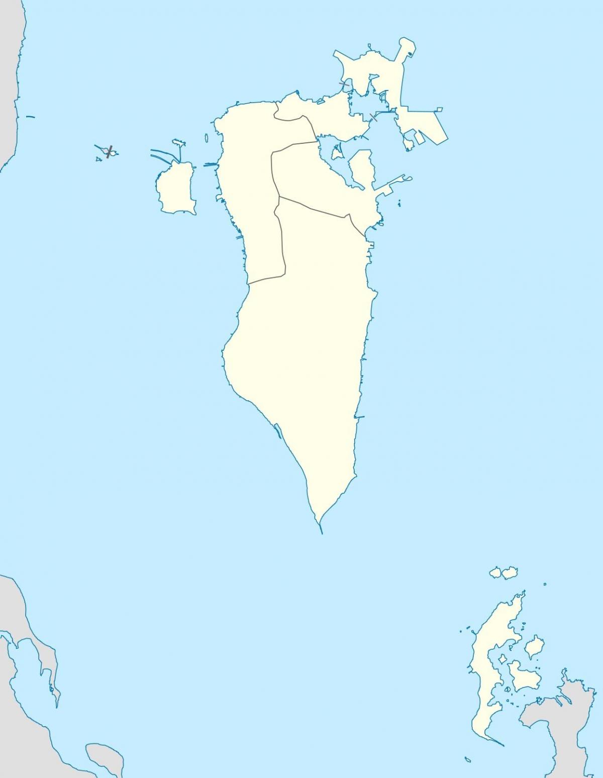 kaart van Bahrein kaart vector