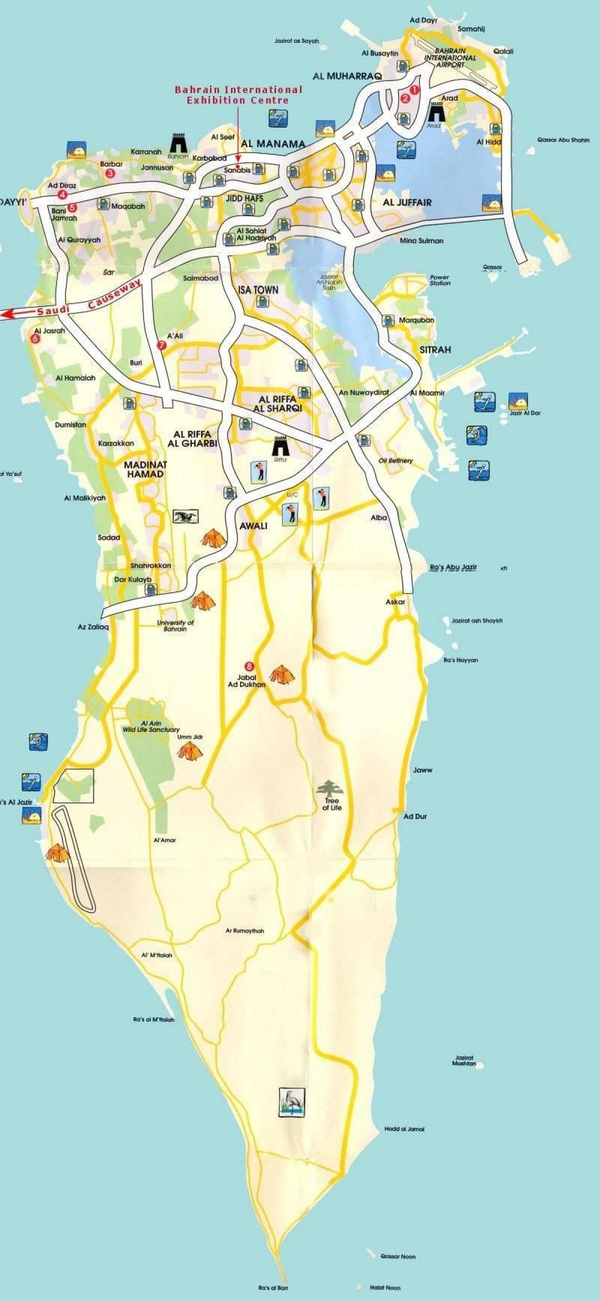 kaart manama Bahrain