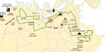Kaart van de stad, Bahrein