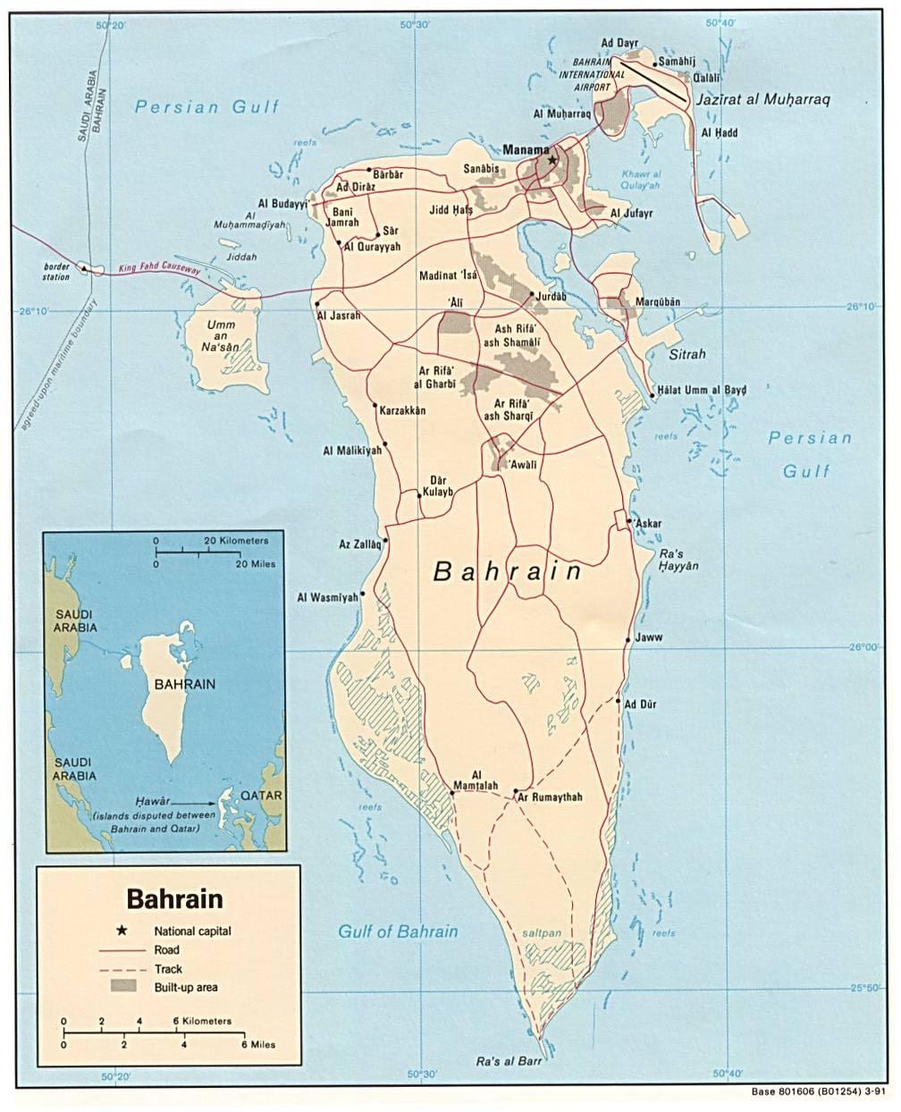 kaart van de tentoonstelling de weg in Bahrein