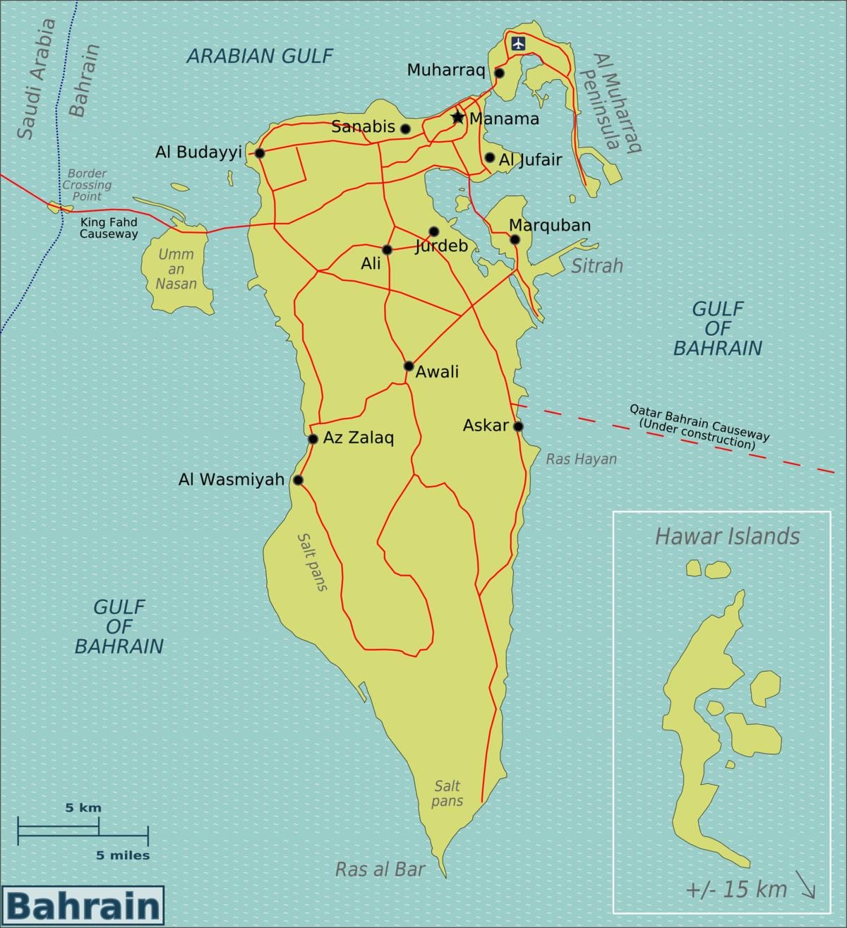 Bahrain international airport parking kaart