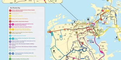 Bahrein bus route kaart